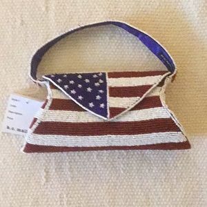 KC Malhan Flag Purse NWT